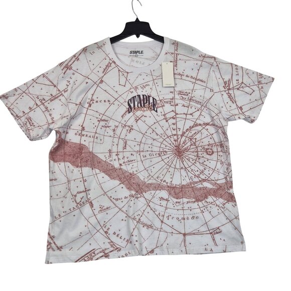 Staple Mens T Shirt Size 3XL White Graphic Printed Logo 100% Cotton  (63) - Picture 1 of 12
